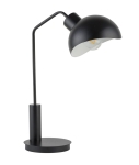 Lampka biurkowa metalowa czarno-biała ROY 50326