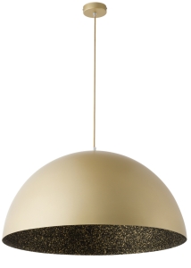 Lampa wisząca kopuła złoto-czarna nakrapiana  SFERA 35  /  32296
