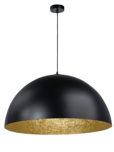 Lampa wisząca kopuła czarno-złota SFERA 70 /  30131