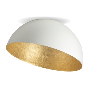 Plafon kopuła biało-złoty SFERA 50 /  32465