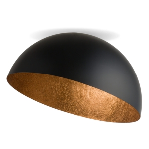 Plafon kopuła czarno-miedziany SFERA 50 /  32469