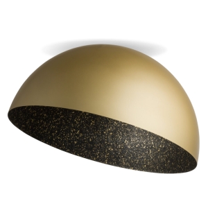Plafon kopuła złoto-czarny nakrapiany SFERA 90 /  32479
