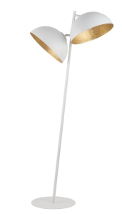 Lampa podłogowa kopuły biało-złota SFERA 50335
