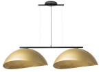 Lampa wisząca SOLAR 2 L czarna ze złotymi kloszami 40581