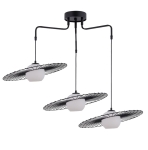 Lampa wisząca druciana czarna SOL 3 /  32181