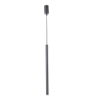 Lampa wisząca tuba rurka czarna  Sopel 1 Prosty 33149