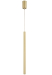 Lampa wisząca tuba rurka złota SOPEL 1 Prosty 33151