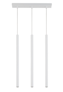 Lampa wisząca rurki sople biała SOPEL 3 PROSTY 33402