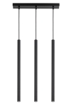 Lampa wisząca rurki sople czarna SOPEL 3 PROSTY 33401