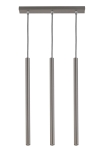 Lampa wisząca rurki sople srebrna  SOPEL 3 PROSTY 33400