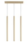 Lampa wisząca rurki sople złoty mat  SOPEL 3 PROSTY 33403