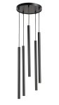 Lampa wisząca sople czarna SOPEL 5 koło 33625