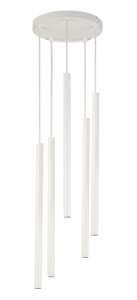 Lampa wisząca sople biała SOPEL 5 koło 33626