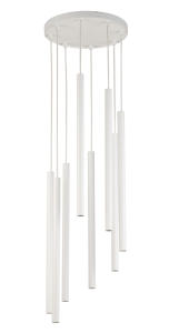 Lampa wisząca sople biała SOPEL 8 koło 33629
