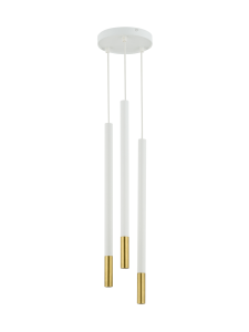 Lampa wisząca sople rurki biało-złota SOPEL DUE 3 /  33258