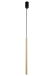 Lampa wisząca rurka SOPEL LUX 1 czarno-złoty szczotkowany 40737