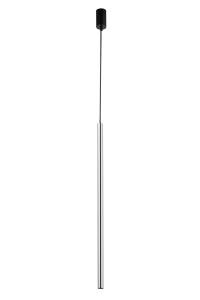 Lampa wisząca rurka SOPEL LUX 1 długi czarno-srebrna 40743