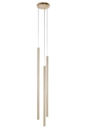 Lampa wisząca SOPEL PREMIUM 3 KOŁO długi złoty szczotkowany 40964