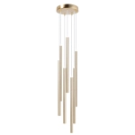 Lampa wisząca SOPEL PREMIUM 7 KOŁO długi złoty szczotkowany 40966