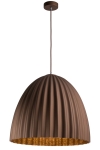 Lampa wisząca duży klosz brązowo-miedziana TELMA 50 /  32025