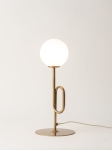 Lampka kulka mleczna złota TES 33634