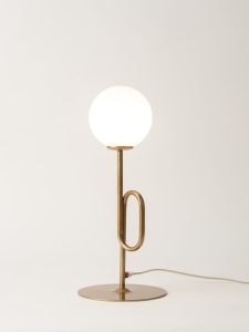 Lampka kulka mleczna złota TES 33634