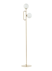 Lampa podłogowa kulki mleczne złota TES 50362