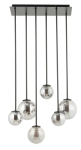 Lampa sufitowa kulki szary TULIA 6 długi 33498