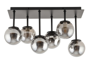 Lampa sufitowa kulki szary TULIA 6 krótki 33500