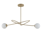 Lampa sufitowa  białe kule złoto-beżowy VELVET 2 33355