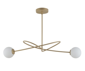 Lampa sufitowa  białe kule złoto-beżowy VELVET 2 33355