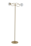 Lampa podłogowa klosze kule złoto-beżowa VELVET 50304