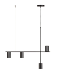 Lampa wisząca z reflektorami czarna VENDO 4 33689