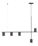 Lampa wisząca z reflektorami czarna VENDO 5 33692