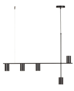Lampa wisząca z reflektorami czarna VENDO 5 33692