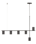 Lampa wisząca z reflektorami czarna VENDO 6 33695