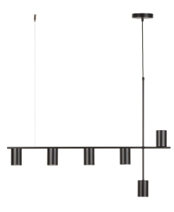 Lampa wisząca z reflektorami czarna VENDO 6 33695