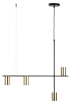 Lampa wisząca mosiądzowana złoto-czarna VENDO 4 33690