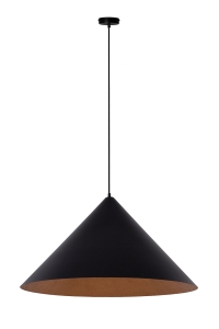 Lama wisząca Vesuvio czarny/miedziany M 3xE27 41043