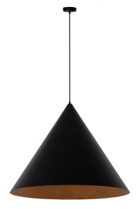 Lampa wisząca Vesuvio czarny/miedziany L 3xE27  41045