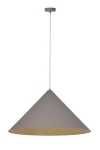 Lampa wisząca Vesuvio taupe/złoty M 1xE27 /  41057