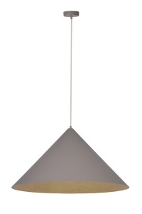 Lampa wisząca Vesuvio taupe/złoty M 1xE27 /  41057