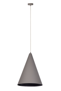 Lampa wisząca Vesuvio taupe/czarny S 41061