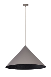 Lampa wisząca Vesuvio taupe/czarny M 1xE27 /  41062