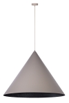 Lampa wisząca Vesuvio taupe/czarny L 1xE27  /  41064