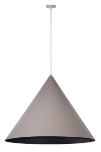 Lampa wisząca Vesuvio taupe/czarny L 1xE27  /  41064