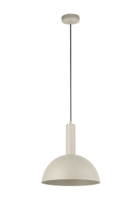 Lampa wisząca VITRUM kopuła M szary beż 40805