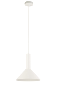 Lampa wisząca VITRUM stożek biały 40814
