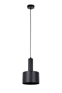 Lampa wisząca VITRUM walec czarny 41109