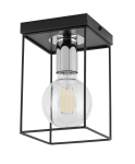 Lampa sufitowa loftowa klatka VOX 1 czarno-srebrny 40698